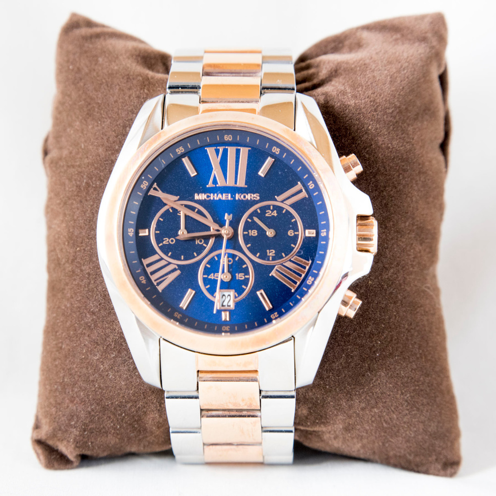 Brand new blue face Michael Kors Bradshaw watch - Picture 1 of 5